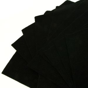 www.houseofadorn.com - Felt Acrylic Square Cloth Material Fabric Sheets (Pack of 10) - Black