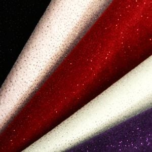 www.houseofadorn.com - Velvet Spandex Lycra 4 Way Stretch Fabric W150cm - Cosmic Glitter (Price per 1m)