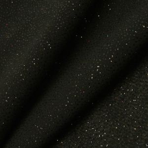 www.houseofadorn.com - Chiffon Polyester Fabric W112cm - Cosmic Glitter (Price per 1m) - Black