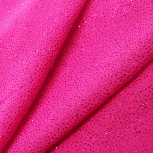 www.houseofadorn.com - Chiffon Polyester Fabric W112cm - Cosmic Glitter (Price per 1m) - Vivid Pink