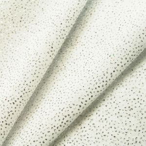 www.houseofadorn.com - Chiffon Polyester Fabric W112cm - Cosmic Glitter (Price per 1m) - White