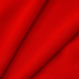 www.houseofadorn.com - Chiffon Polyester Fabric W150cm - Plain (Price per 1m) - Scarlet Red