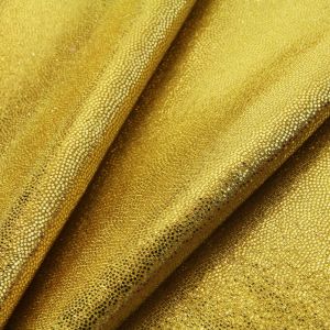 www.houseofadorn.com - Spandex Nylon Lycra 4 Way Stretch Fabric W150cm/190gm - Fog/Mist/Mystique Foil Finish (Price per 1m) - Gold