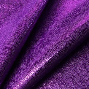 www.houseofadorn.com - Spandex Nylon Lycra 4 Way Stretch Fabric W150cm/190gm - Fog/Mist/Mystique Foil Finish (Price per 1m) - Purple