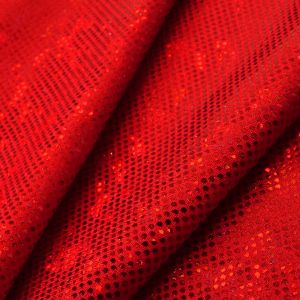www.houseofadorn.com - Spandex Nylon Lycra 4 Way Stretch Fabric W150cm/190gm - Shattered Glass Hologram Foil Finish (Price per 1m) - Red