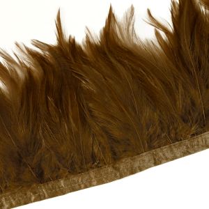 www.houseofadorn.com - Feather Full Hackle on Fringe (Price per 10cm) - Brown