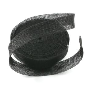 www.houseofadorn.com - Sinamay Bias Binding/Ribbon 3cm (Price per 1.5m) - Black