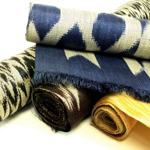 www.houseofadorn.com - Abaca Tinalak Straw Fabric - Ikat Pattern - 22 - 24" / 56 - 61cm (Price for 0.5m)
