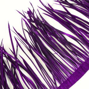 www.houseofadorn.com - Feather Spiky Biot on Fringe (Price per 10cm) - Purple