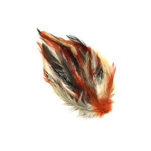www.houseofadorn.com - Feather Hackle Pad - Assorted - Black/Ivory/Red