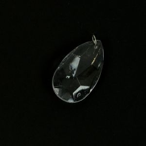 www.houseofadorn.com - Pendants Plastic Acrylic Clear Faceted Crystal (Pack of 6) - Teardrop (50mm)