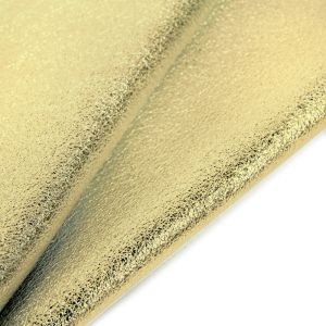 www.houseofadorn.com - Leather Skin - Sheep Italian Soft Nappa Full-Grain (Price per 4-5 sq ft) - Gold (Metallic)