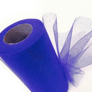 www.houseofadorn.com - Tulle Roll - Stardust Glitter 6" (Price per 22m / 25y Spool) - Cobalt Blue