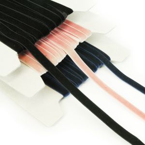 www.houseofadorn.com - Ribbon - Velvet Elasticated Stretch Ribbon 9mm (Price per 1m)