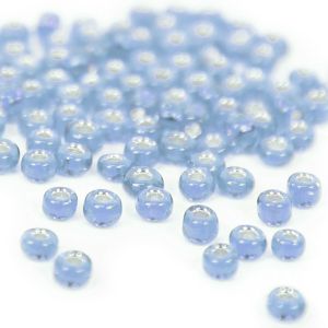 www.houseofadorn.com - Seed Beads - Glass Round Silver Lined Size 12/0 1.9mm (Price per 50g) - Sky Blue