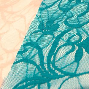www.houseofadorn.com - Mesh Polyester Stretch Fabric W150cm - Stretch Lace Floral Swirl (Price per 1m)