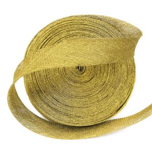 www.houseofadorn.com - Sinamay Bias Binding/Ribbon 3cm (Price per 1.5m) - Gold