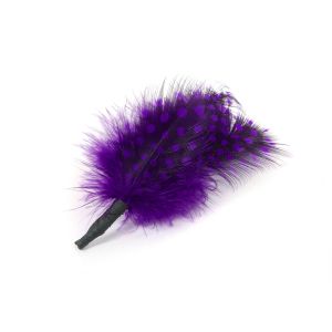 www.houseofadorn.com - Feather Guinea Fowl Bunch - Purple
