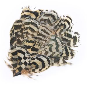 www.houseofadorn.com - Feather Peacock Pad - 11cm - Chinchilla