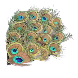 www.houseofadorn.com - Feather Peacock Pad - 11cm - Full Eyes (Un-Trimmed)