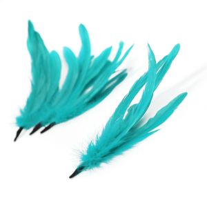 www.houseofadorn.com - Feather Coque Bunch of 6 (15-25cm) - Aqua
