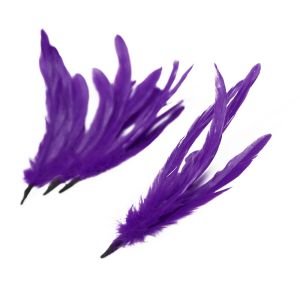 www.houseofadorn.com - Feather Coque Bunch of 6 (15-25cm) - Purple