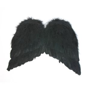 www.houseofadorn.com - Wings Feather Fairy Angel Wings Medium Range - Style 5859 - 30 x 38cm - Black