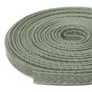 www.houseofadorn.com - Poly Braid Ribbon - Double Braid 7mm (Price per 5m) - Grey