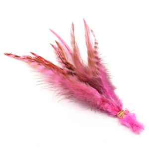 www.houseofadorn.com - Feather Chinchilla Hackle Bunch (12-15cm) - Vivid Pink