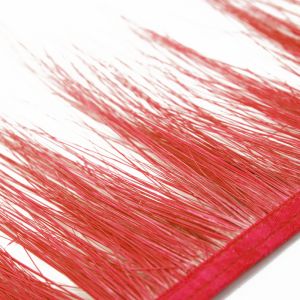 www.houseofadorn.com - Feather Peacock Herl (Flue) on Fringe (Price per 10cm) - Red