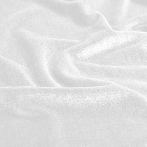 www.houseofadorn.com - Velvet Spandex Lycra 4 Way Stretch Fabric W150cm - Italian Range - Plain (Price per 1m) - White