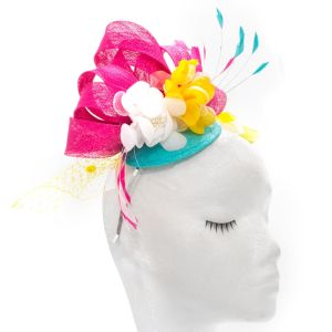 www.houseofadorn.com - DIY Kit - Fascinator with Feathers, Flowers & Veiling