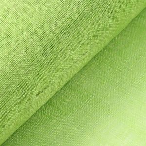 www.houseofadorn.com - Sinamay Straw Fabric - Standard Weave 36"/91cm (Price per 1m) - Lime Green