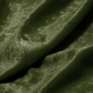 www.houseofadorn.com - Velvet Spandex Lycra 2 Way Stretch Fabric W150cm - Panne/Crushed Velvet (Price per 1m) - Olive Green