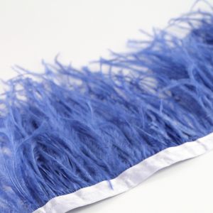www.houseofadorn.com - Feather Ostrich on Fringe (Price per 10cm) - Blue