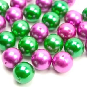 www.houseofadorn.com - Round Beads - Plain Coloured Pearls (Pack of 24)