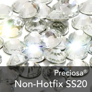 www.houseofadorn.com - Preciosa ® Crystals - Chaton Rose VIVA SS12 Round Flat Back Foiled (Pack of 144)