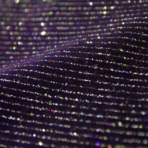 www.houseofadorn.com - Velvet Spandex Lycra 4 Way Stretch Fabric W150cm - Glitter Fine Lines (Price per 1m) - Purple