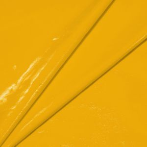 www.houseofadorn.com - Spandex Nylon Lycra 4 Way Stretch Fabric W150cm/190gm - Faux Patent PVC Shiny Finish (Price per 1m) - Yellow