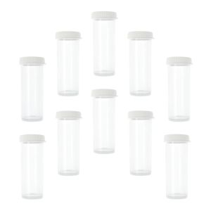 www.houseofadorn.com - Plastic Rhinestone/Bead Vials with Snap Caps 18ml (Pack of 10)