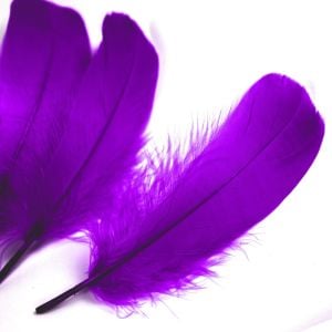 www.houseofadorn.com - Feather Goose Nagoire Hand Selected Loose (Pack of 24) - Royal Purple
