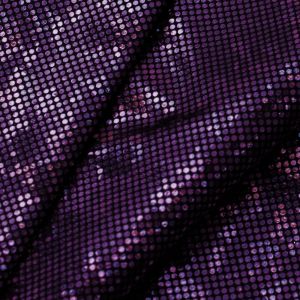 www.houseofadorn.com - Spandex Nylon Lycra 4 Way Stretch Fabric W150cm/190gm - Shattered Glass Hologram Foil Finish (Price per 1m) - Purple on Black