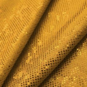 www.houseofadorn.com - Spandex Nylon Lycra 4 Way Stretch Fabric W150cm/190gm - Shattered Glass Hologram Foil Finish (Price per 1m) - Gold