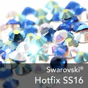 www.houseofadorn.com - Swarovski ® Crystal - Xirius Rose 2078 Round Flat Back Hot Fix Rhinestones SS16 (Pack of 144)