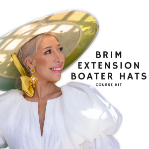 www.houseofadorn.com - Product Kit - Millinery Materials for Hat Atelier BRIM EXTENSIONS BOATER HATS COURSE Bundle (COMPLETE KIT)