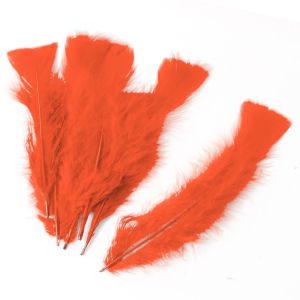 www.houseofadorn.com - Feather Turkey Flats Loose Craft Pack of 10g - Orange