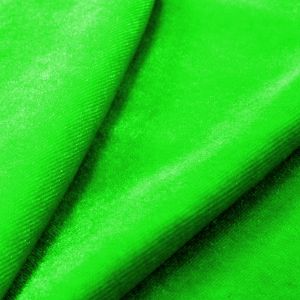 www.houseofadorn.com - Velvet Spandex Lycra 4 Way Stretch Fabric W150cm - Plain (Price per 1m) - Fluro Green