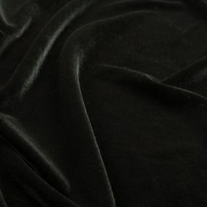 www.houseofadorn.com - Velvet Spandex Lycra 4 Way Stretch Fabric W150cm - Italian Range - Plain (Price per 1m) - Black