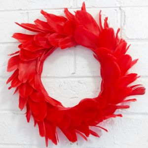 www.houseofadorn.com - DIY Kit - Feather Christmas Wreath